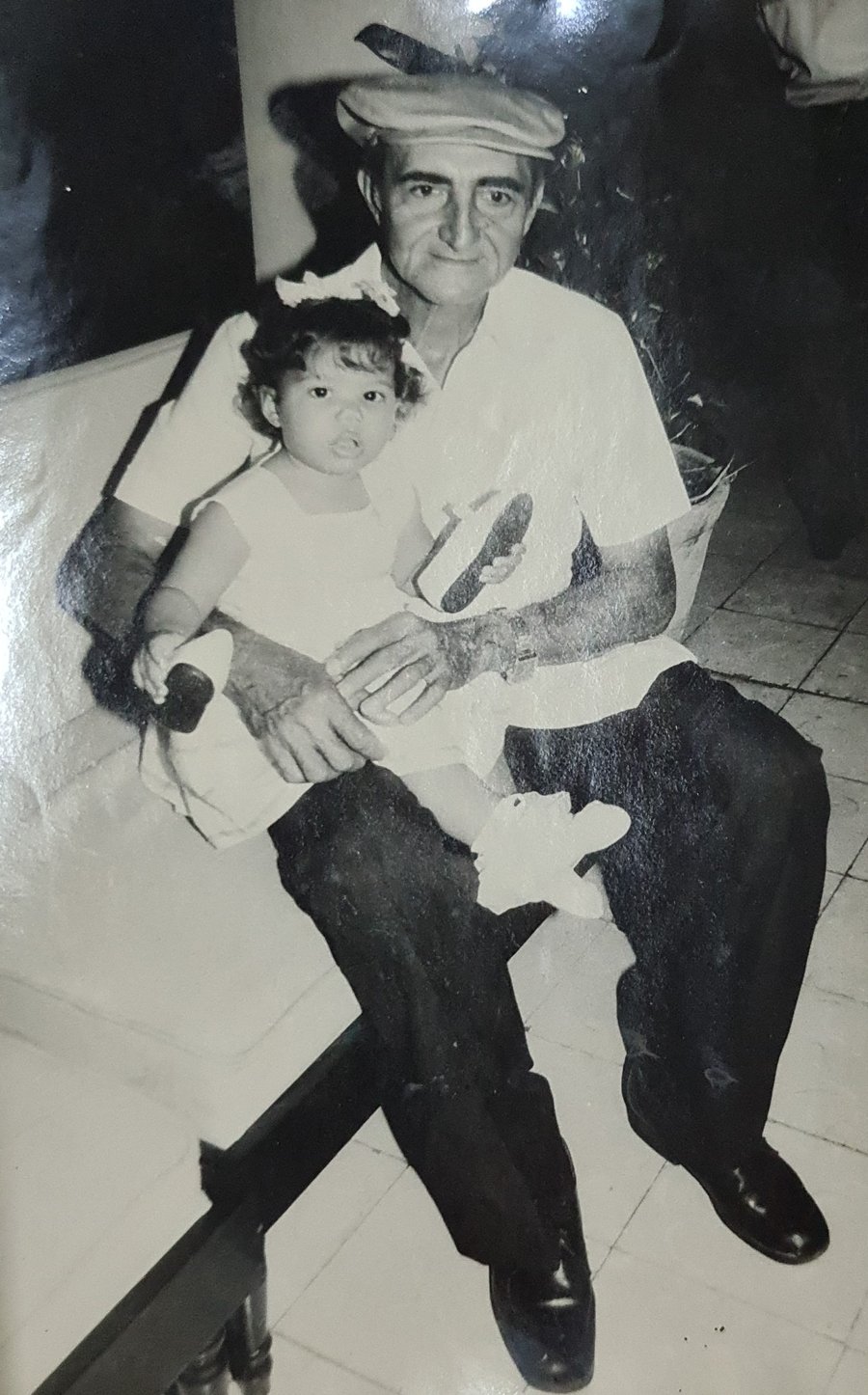 Milena with her grandfather